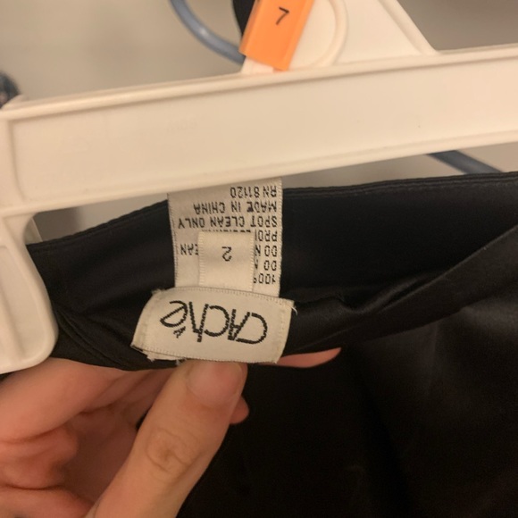 Black a- line skirt with beading at the bottom - Picture 3 of 3